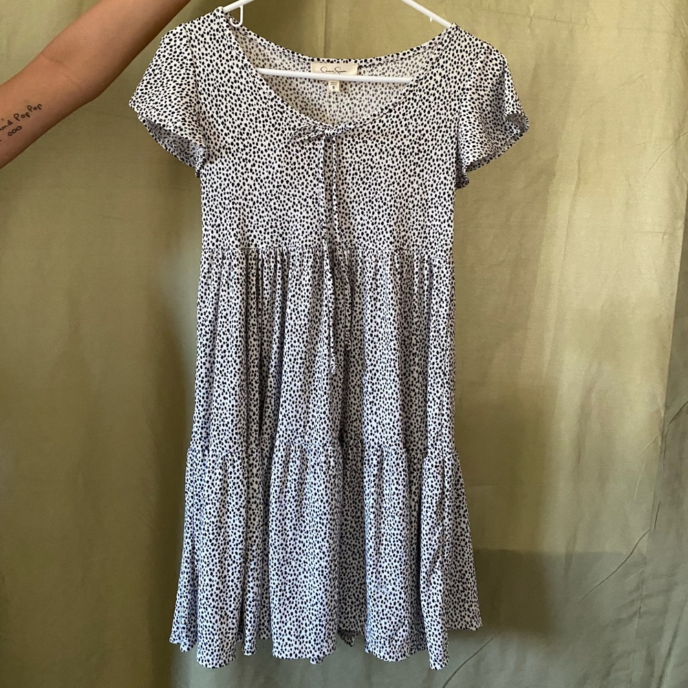 Black and White Spotted Dress